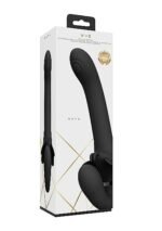 VIVE - Satu - Stroppeløs strap-on med klitorisvibrator - Sort