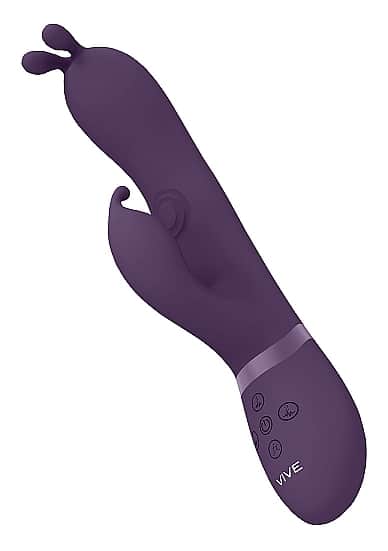 VIVE - Gada - A og G-punkt rabbitvibrator med Pulse-wave - Lilla