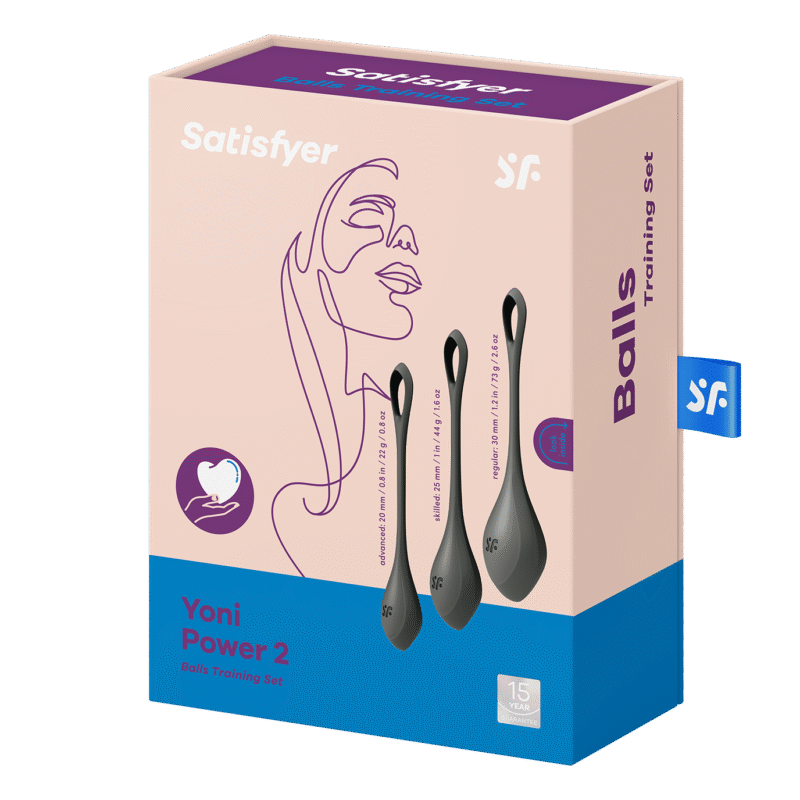 Satisfyer - Yoni Power 2 - Vaginakule Sett - Sort