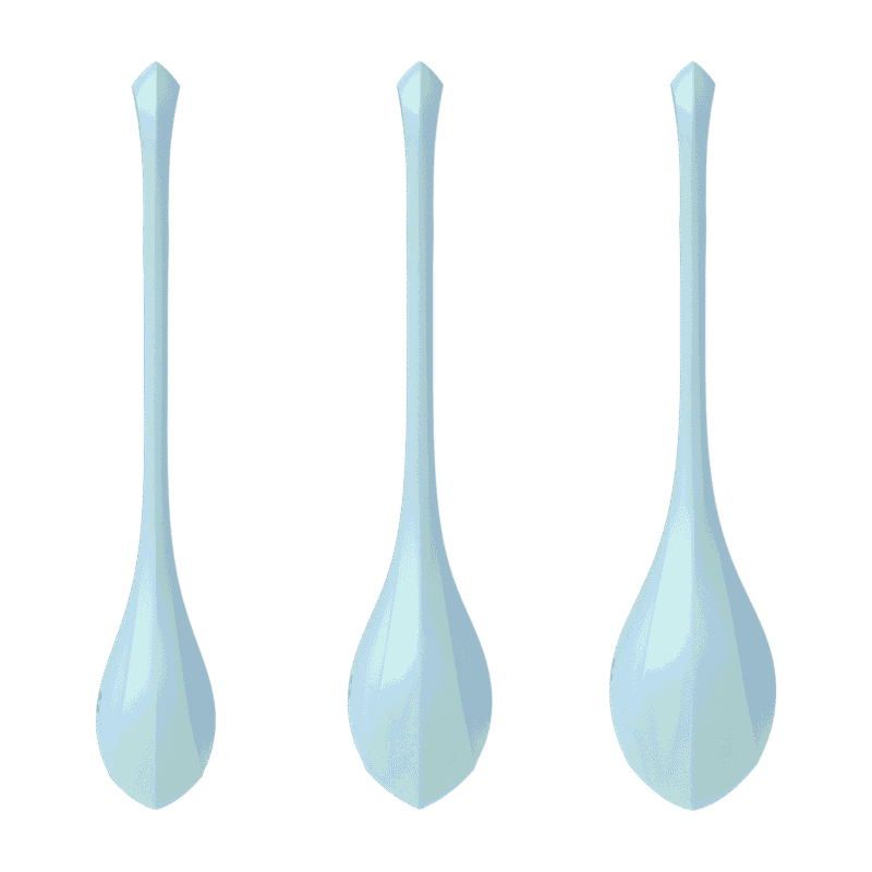Satisfyer - Yoni Power 2 - Vaginakule Sett - Lyseblå
