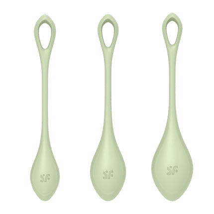 Satisfyer - Yoni Power 2 - Vaginakule Sett - Lys Grønn
