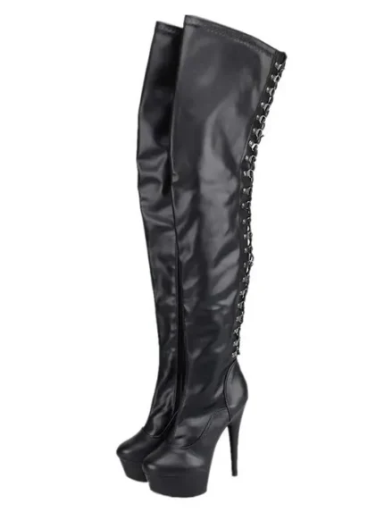 høyhæler boots lårhøye