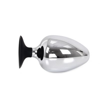 Stor Buttplug med Sugekopp - Metall