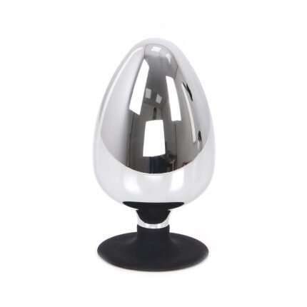 Stor Buttplug med Sugekopp - Metall