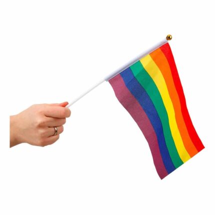 Pride flagg på pinne - Regnbue