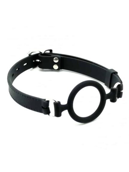 Rimba - Åpen O-ring gag i silikon - sort