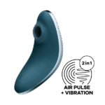 Satisfyer - Vulva Lover 1 - Trykkbølgestimulator med Vibrasjoner  - Mørk Grå