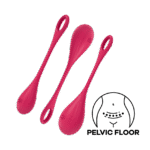 Satisfyer - Yoni Power 1 - Vaginakule Sett - Rød 