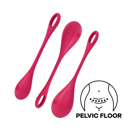 Satisfyer - Yoni Power 1 - Vaginakule Sett - Rød