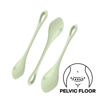 Satisfyer - Yoni Power 2 - Vaginakule Sett - Lys Grønn