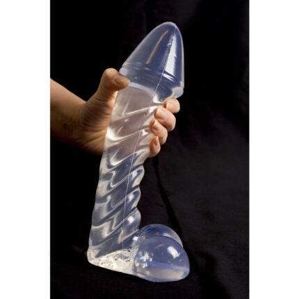 Dinoo - Irritator - Stor Fantasi Dildo med kraftig hode - Transparent