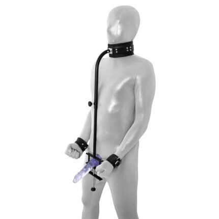 Penis- og balleklemme med cuffs og collar