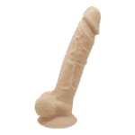 Silexd - Silikon Dildo med Pung - Model 1 - 9"
