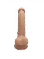 Silexd - Silikon Dildo med Pung - Model 1 - 7" - Lys Hudfarge - Bilde 2