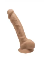 Silexd - Silikon Dildo med Pung - Model 1 - 7" - Lys Hudfarge - Bilde 6