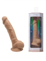 Silexd - Silikon Dildo med Pung - Model 1 - 7" - Lys Hudfarge - Bilde 7