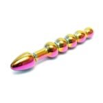Sensual Glass Laila - Regnbuefarge Metallic - Glassdildo