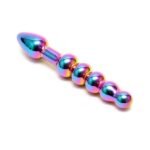 Sensual Glass Laila - Regnbuefarge Metallic - Glassdildo