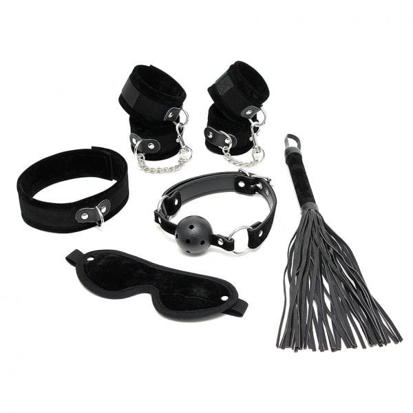 Rimba - Soft bondagesett 6 deler, Sort