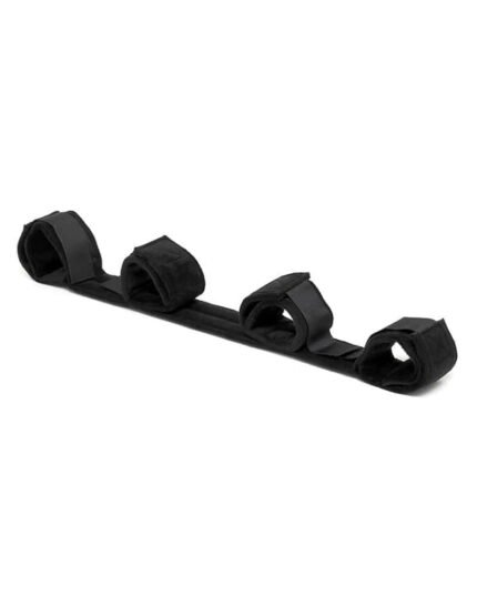 Rimba - Myk Benspreder med 4 Cuffs - Sort