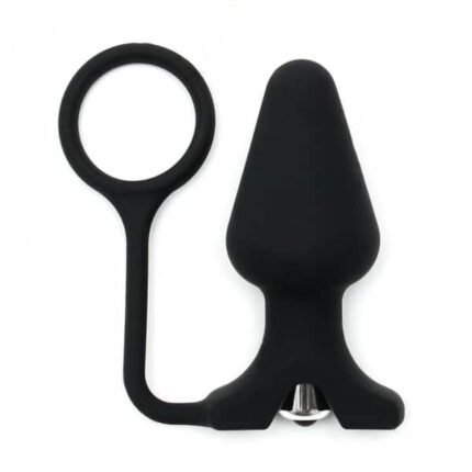 Rimba - Vibrerende buttplug i silikon med penisring