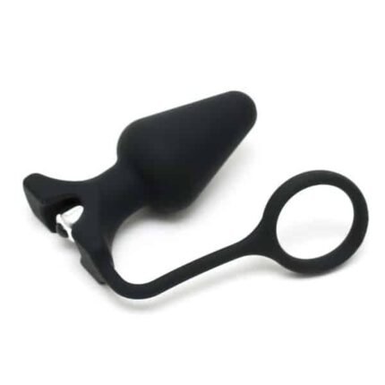 Rimba - Vibrerende buttplug i silikon med penisring