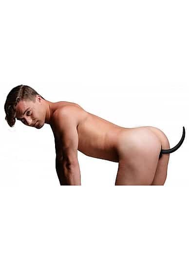 Woof XL Puppy tail - Buttplug med hale