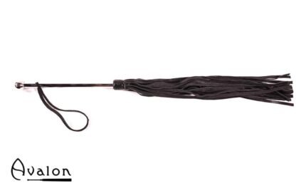 Avalon - SORCERESS - Sort flogger med langt metall håndtak
