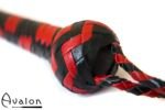 Avalon - WYVERN - Kort bullwhip, Sort og rød