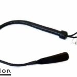Avalon - DRAKE - Kort Bullwhip med Dobbel Snert - Svart
