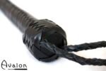 Avalon - DRAKE - Kort Bullwhip med Dobbel Snert - Svart