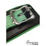 Avalon - Sengekos - Alchemy - Polstrede Fotcuffs - Sort og Grønn
