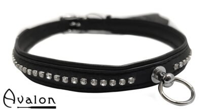 Avalon - GAIUS - Enkelt Collar blanke stener
