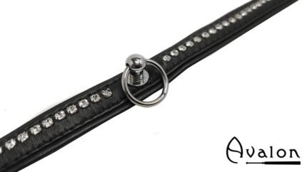 Avalon - GAIUS - Enkelt Collar blanke stener