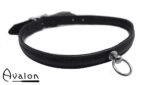 Avalon - HELEN - Enkelt Collar med O-ring Svart