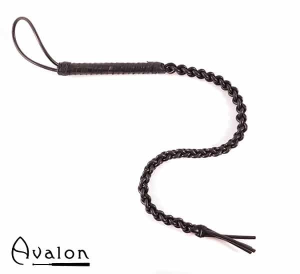 Avalon - RANGER - Sort flettet silikonflogger Avalon - RANGER - Sort flettet silikonflogger