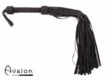 Avalon - MAGIC - Stor Sort Flogger i Mykt Semsket Lær