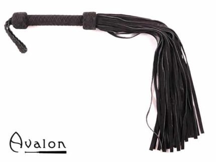 Avalon - MAGIC - Stor Sort Flogger i Mykt Semsket Lær
