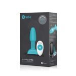 B-VIBE - Rimming Petite - Buttplug med Vibrering og Fjernkontroll Blå
