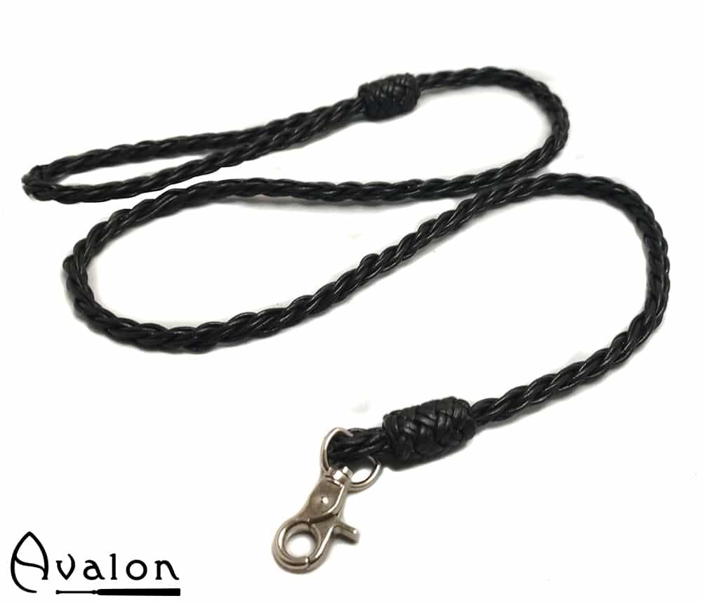 Avalon - KILGHARRAH - Lærlenke med Lærhåndtak Svart Avalon - KILGHARRAH - Lærlenke med Lærhåndtak Svart
