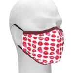 Sexy Masks - 3 lags Tøymunnbind med Frekke Lepper - 1stk