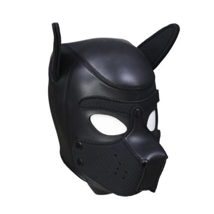 Neoprene Puppy dog - Sort Hundemaske - Large
