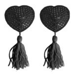 Ouch! - Nipple Tassels Heart - Brystsmykker Sort 