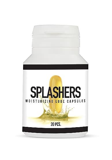 Splashers - Vannbasert Glidemiddel - 20 kapsler