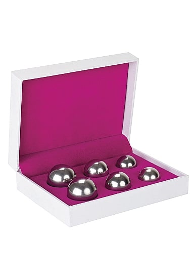 Shots - Ben Wa Balls, vaginakuler sett sølv