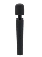 Pixey - Deluxe Black Velvet - Kraftig Oppladbar Massasjestav - Large