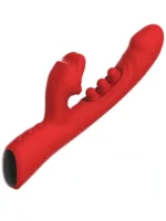 IY – Into You – Trixy - Triple Tapping Rabbitvibrator Med Munn Og APP – Rød - Bilde 8