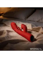IY – Into You – Trixy - Triple Tapping Rabbitvibrator Med Munn Og APP – Rød - Bilde 11