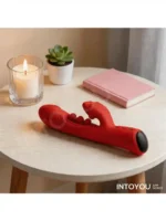 IY – Into You – Trixy - Triple Tapping Rabbitvibrator Med Munn Og APP – Rød - Bilde 12