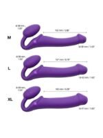 Strap-on-Me - Stroppeløs Strap On med Vibrering - X-Large - Lilla - Bilde 5